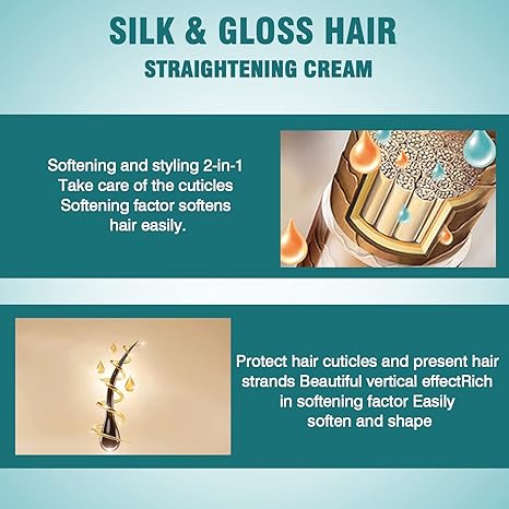 Hair Straightener Cream Silk & Gloss Straightening Protein