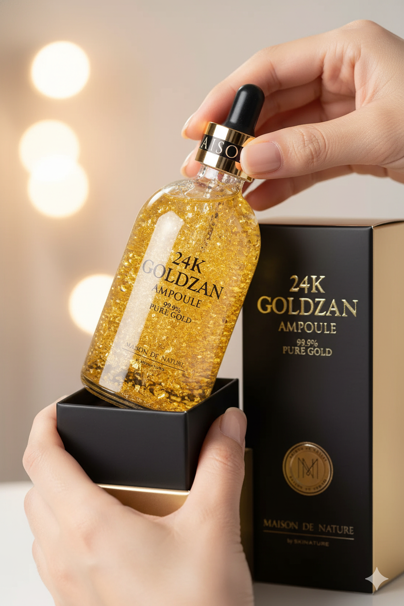 24k GOLDZAN AMPOULE 99.9% Pure Gold Serum