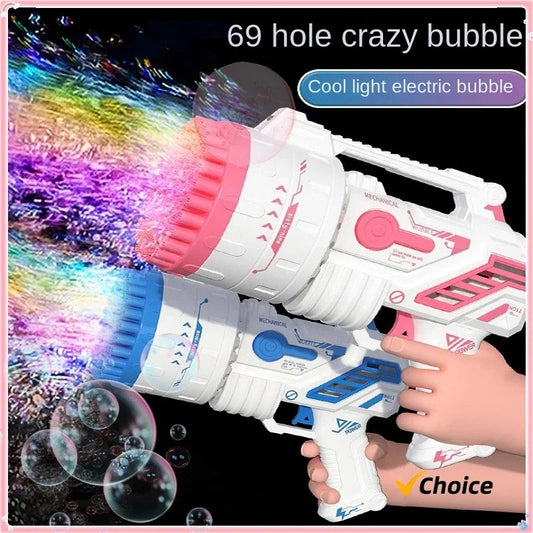 69 Holes Strengthen Electric Lighting Bubble Gun