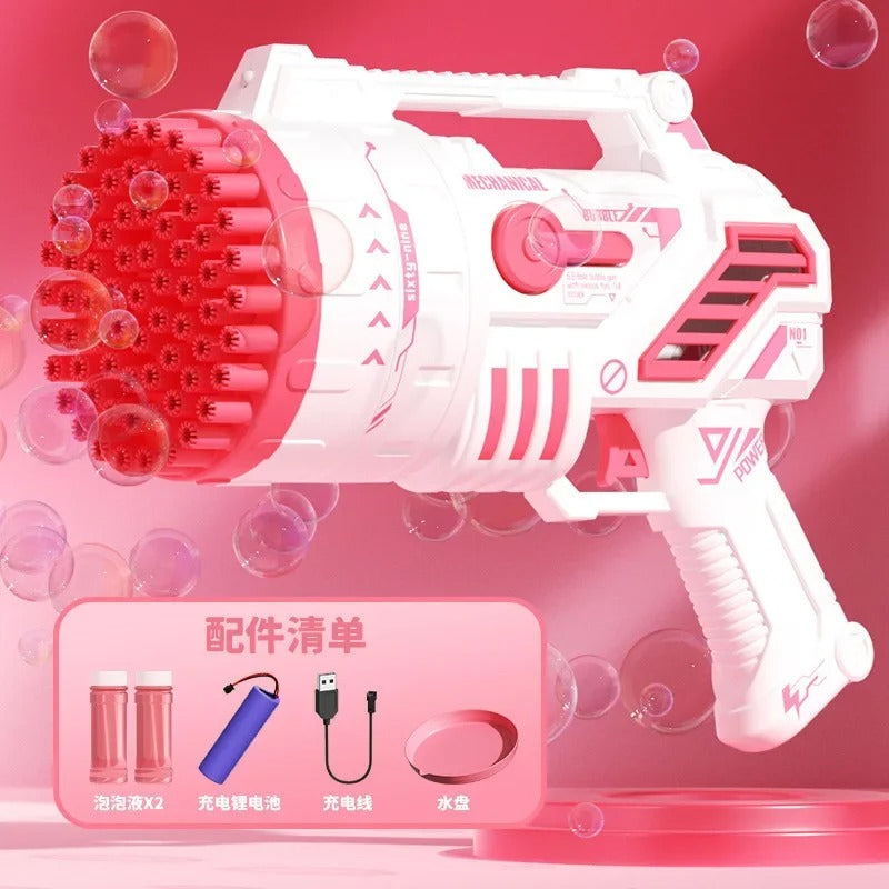 69 Holes Strengthen Electric Lighting Bubble Gun
