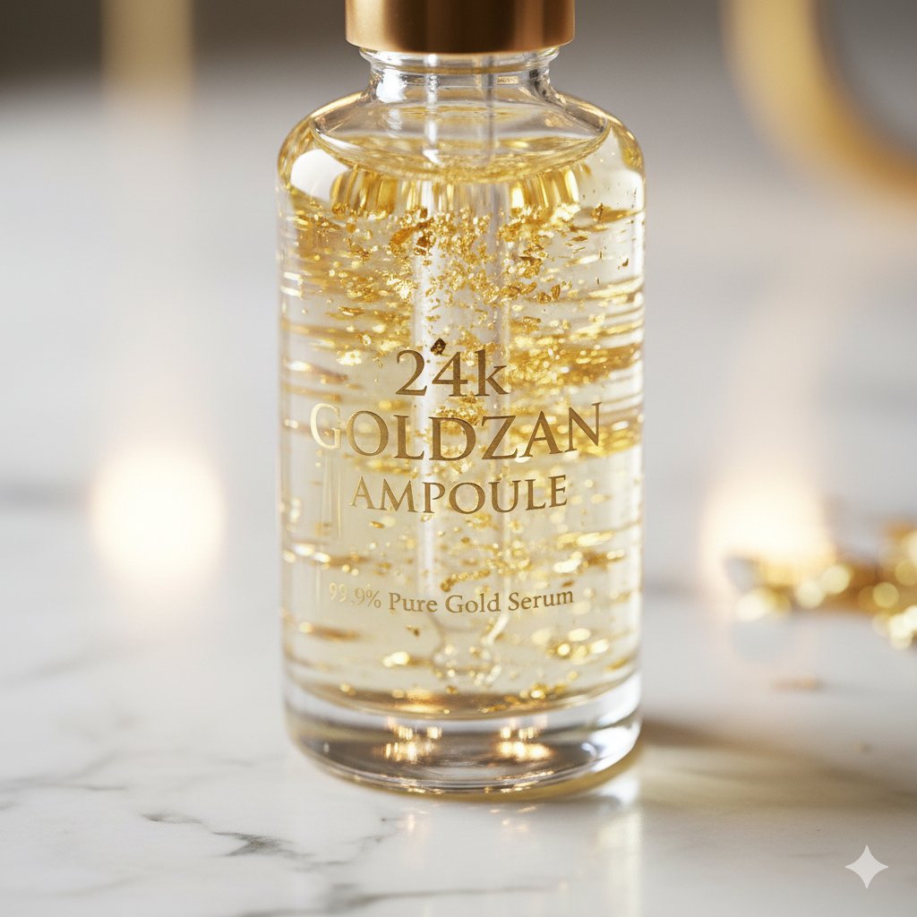 24k GOLDZAN AMPOULE 99.9% Pure Gold Serum